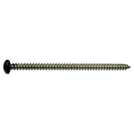 Midwest Fastener Sheet Metal Screw, #8 x 3 in, Painted 18-8 Stainless Steel Pan Head Phillips Drive, 100 PK 09100